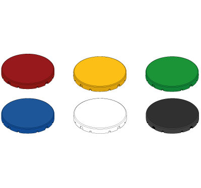 Button cap sets for unlit buttons