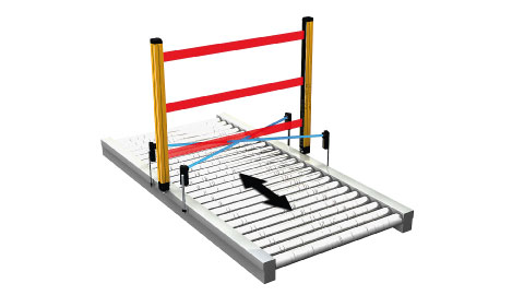 diagram system with two beams- crossed beams